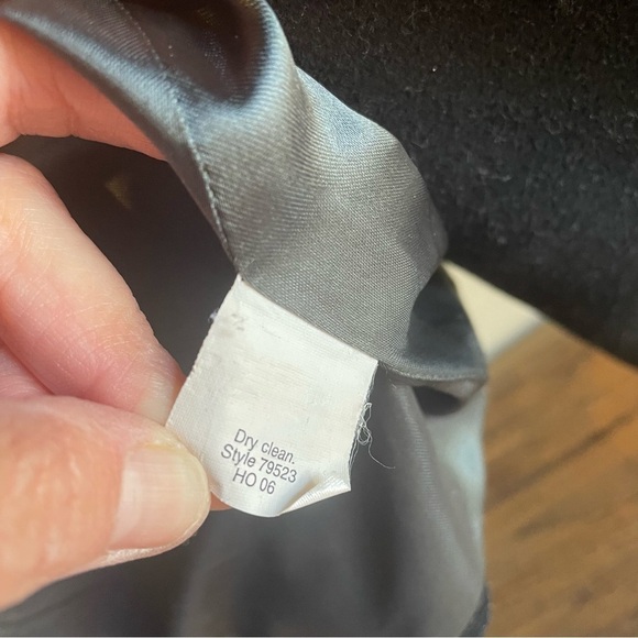 J. Crew Heavy Wool 4 Button Pea Coat Black Size XS - Picture 7 of 9